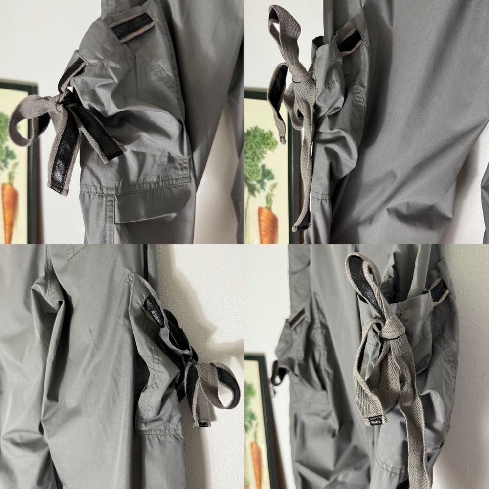 Vintage U.F.O gray parachute pants with bungies size XS - Picture 6 of 16